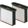 Metabo 631934000 Set Filtercassettes - Polyester (2st) V ASA 2025 / ASR 2025 / ASR 2050 / SHR 2050 M / ASR 35 L AutoClean / ASR 35 M Automatique