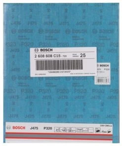 Bosch 2608608C15 - Abrasif J475 Best For Metal, 230 X 280 Mm, Grain 320