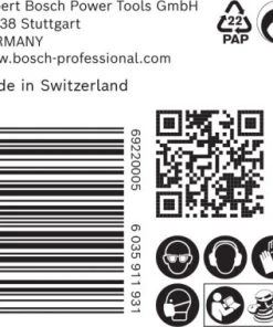 Bosch EXPERT 2608901123 - EXPERT Abrasif C470 Best For Wood And Paint, Diamètre 150 Mm, Grain 220, 6 Trous, 50x -Boutique ROTHENBERGER 1aab4f44225768fa1eb9858561395070