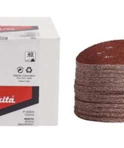 50 Disques De Ponçage Makita P -43620 - Grains 40 - Bois - 125 Mm