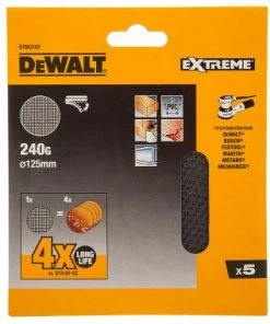 DeWalt DTM3107 Abrasifs Maille - G240 - 125mm (5pcs) - DTM3107-QZ