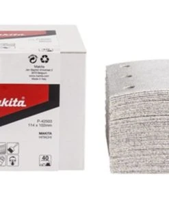 Makita P -42575 Feuilles De Ponçage - 114 X 102 , Grains 240 , (50 Pcs)