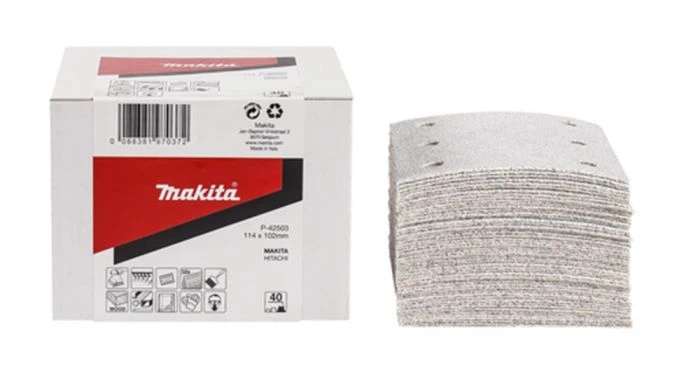 Makita P -42553 Feuilles De Ponçage - 114 X 102 , Grains 150 , (50 Pcs) 1 Makita P -42553 Feuilles De Ponçage - 114 X 102 , Grains 150 , (50 Pcs)