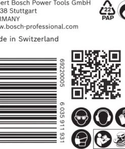 Bosch EXPERT 2608901125 - EXPERT Abrasif C470 Best For Wood And Paint, Diamètre 125 Mm, Grain 60, Multiperforation, 50x -Boutique ROTHENBERGER 40c67a78dfe659f386ab544d400c7a37