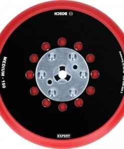 Bosch EXPERT 2608900007 - EXPERT Plateau De Ponçage Multi-trous Mi-dur, 150 Mm, GET 55-125 Professional; 3M; Dynabrade; Mirka; Rupes