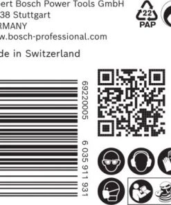 Bosch EXPERT 2608900925 - EXPERT Abrasif C470 Best For Wood And Paint, Diamètre 150 Mm, Grain 400, 8 Trous, 50x -Boutique ROTHENBERGER 5c2b866da0ee5daf3e7479f60126fbda