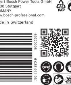 Bosch EXPERT 2608900921 - EXPERT Abrasif C470 Best For Wood And Paint, Diamètre 150 Mm, Grain 120, 8 Trous, 50x -Boutique ROTHENBERGER 5cc002f11860695bd3a8e4b0351c6e17