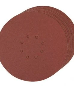 Silverline 273151 Lot De 10 Disques Auto-agrippants Perforés 225 Mm - Grain 120, 225 Mm