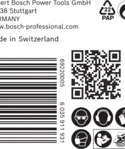 Bosch EXPERT 2608900922 - EXPERT Abrasif C470 Best For Wood And Paint, Diamètre 150 Mm, Grain 180, 8 Trous, 50x -Boutique ROTHENBERGER 718cd82963951520a53a3bada92aba09
