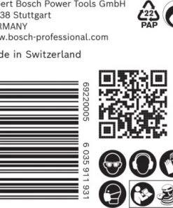 Bosch EXPERT 2608900923 - EXPERT Abrasif C470 Best For Wood And Paint, Diamètre 150 Mm, Grain 240, 8 Trous, 50x -Boutique ROTHENBERGER 87d1fc1f2bc8a038a06f876a8b0c332d