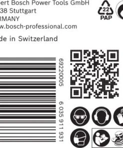 Bosch EXPERT 2608901130 - EXPERT Abrasif C470 Best For Wood And Paint, Diamètre 125 Mm, Grain 180, Multiperforation, 50x -Boutique ROTHENBERGER ab7405877f17523654dc0f2aa5ff2e13