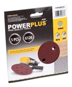 Powerplus POWAIR0123 - Papier Abrasif Ø150mm G120