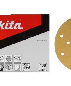 100 Disques De Ponçage Makita B -39394 - Velcro - Grains 500 - 150 Mm