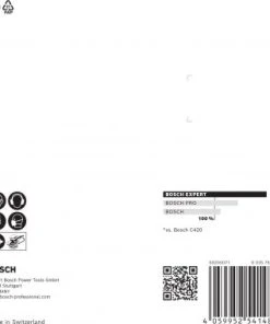 Bosch EXPERT 2608900810 - EXPERT Abrasif C470 Best For Wood And Paint, Diamètre 125 Mm, Grain 320, 8 Trous, 5x -Boutique ROTHENBERGER f437f76365046b3a66fa64c230596502