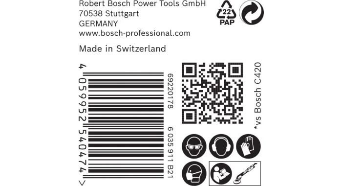 Bosch EXPERT 2608900709 - EXPERT Abrasif M480 Best For Wood And Paint, Diamètre 225 Mm, Grain 120, 25x 3 Bosch EXPERT 2608900709 - EXPERT Abrasif M480 Best For Wood And Paint, Diamètre 225 Mm, Grain 120, 25x – Image 3